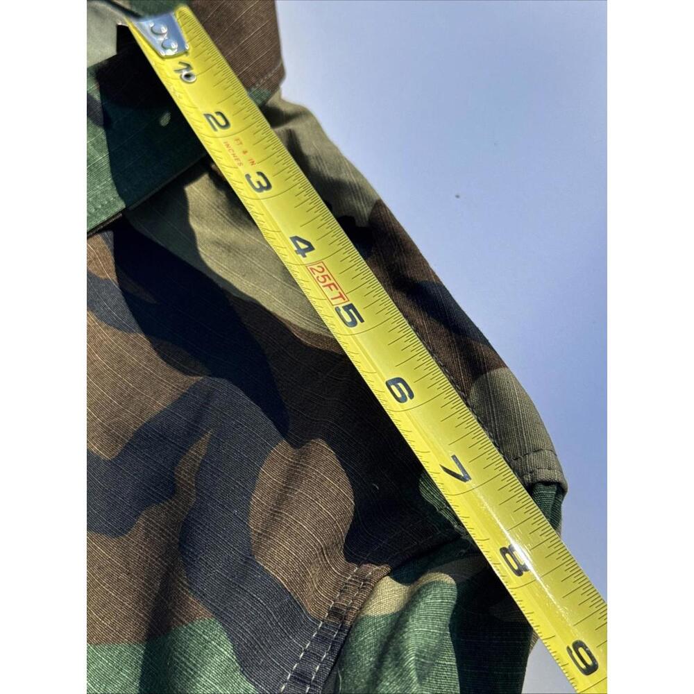 VINTAGE American Apparel Coat MEDIUM Regular Woodland Camo Hot Weather Combat - Picture 7 of 8